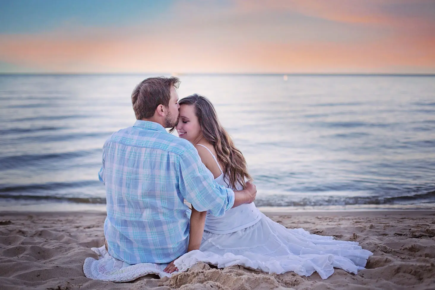 Novios en el bosque